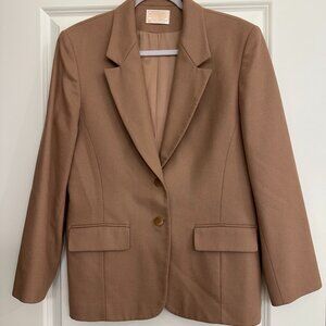 🤎 Vintage Pendleton Wool Blazer | Made in USA | Classic Tan | Tailored